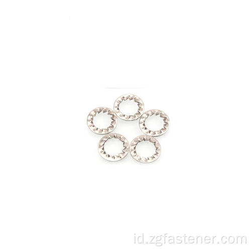 DIN6798 Stainless Steel Internal Teeth Tigi Tergeri Kunci Washer